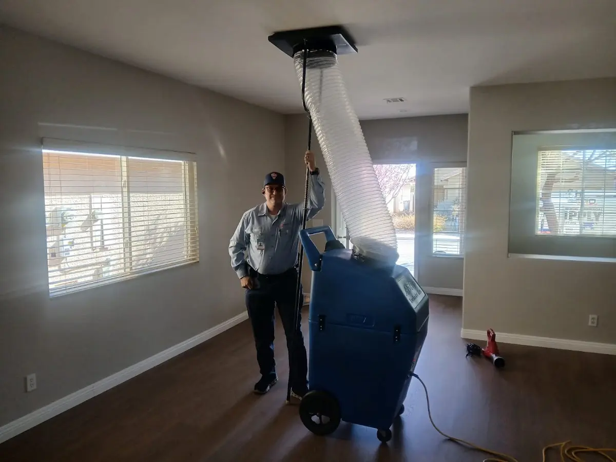 Professional Dryer Vent Cleaning work inside a Schofield Barracks home